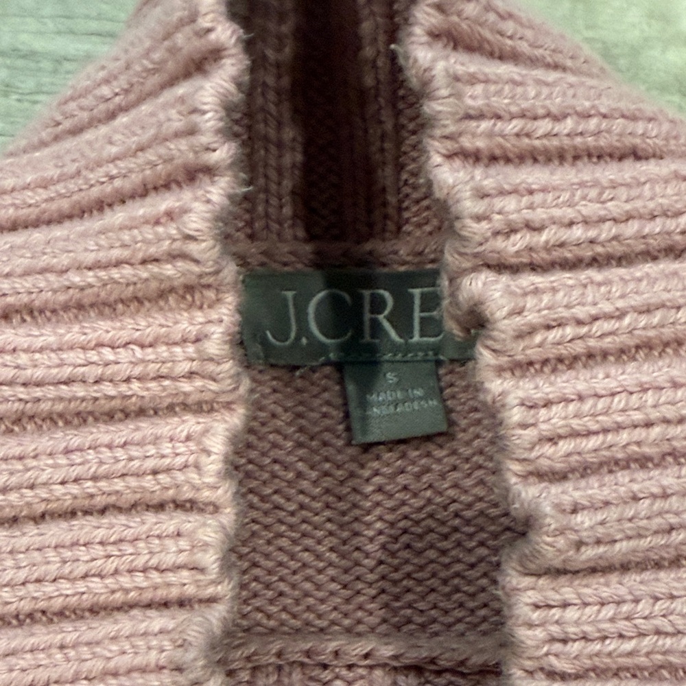 J. Crew Soft Pink Cowl Neck Sweater - Picture 3 of 3